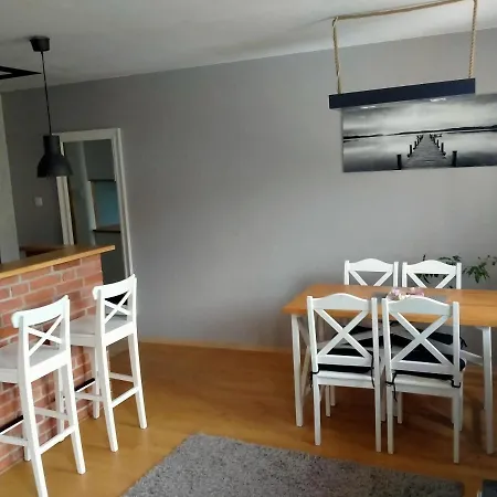 公寓 Zaciszny Apartament Pod Lasem 索波特