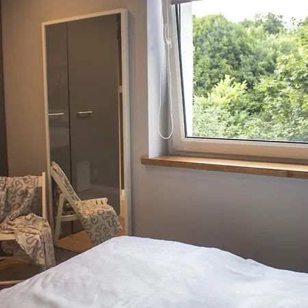 公寓 Zaciszny Apartament Pod Lasem 索波特